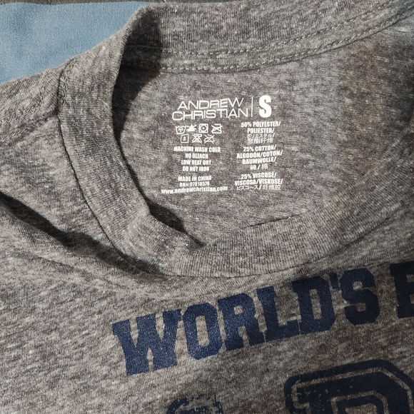 Andrew Christian (World's Best Daddy) T Shirt Size Small - Picture 2 of 3